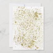 Invitation Pop Fizz Clink White Gold Dust Fête des mariées (Dos)