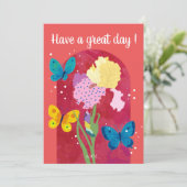 Invitation POP flower card -iris- (Debout devant)