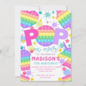 Invitation Pop It Anniversaire (Devant)