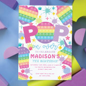 Invitation Pop It Anniversaire