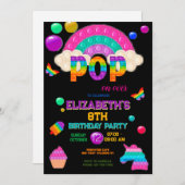 Invitation Pop It Anniversaire Invitation, Pop It Party (Devant / Derrière)