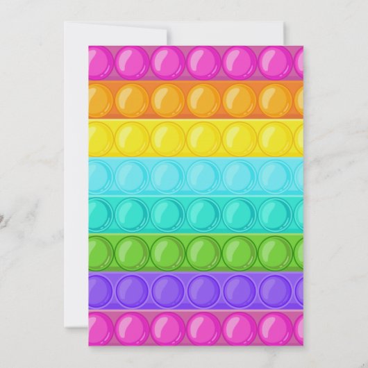 Invitation Pop It Birthday Invitation, Pop Fidget Invitation, (Dos)