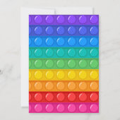 Invitation Pop It Boy Anniversaire Dinosaur Robot Anniversair (Dos)