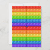 Invitation Pop it Glow Anniversaire de enfant Party Invitatio (Dos)