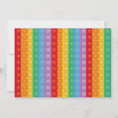 Invitation Pop it Party Fidget Anniversaire Photo Marine (Dos)