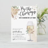 Invitation Pop La Fête des mariées Champagne (Debout devant)