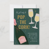 Invitation Pop Le Champagne De Cork Brut Nouvel An (Devant)