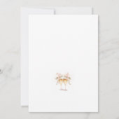 Invitation Pop Le Champagne Elegant Blush Fête des mariées (Dos)