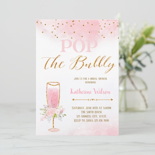 Invitation Pop l'invitation bulle (Debout devant)