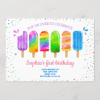 Pop on Over Summer Ice Cream Girl Birthday Party