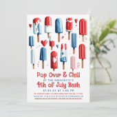 Invitation Pop Over et Chill Popsicle 4 juillet Party (Debout devant)