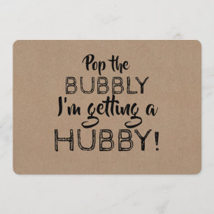 Invitation Pop the Bubbly Funny Bridesmaid Proposition