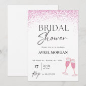 Invitation Pop the Bubbly : une fête de la Fête des mariées (Devant / Derrière)