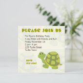 Invitation Pop Turtle (Debout devant)
