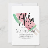 Invitation Pop Watercolor et Pop (Devant)