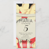 Invitation Popcorn Dessiné à la Main  Films  Billet Style Fêt (Devant)