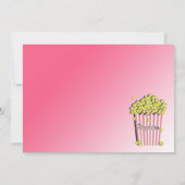 Invitation Popcorn et un film (Dos)