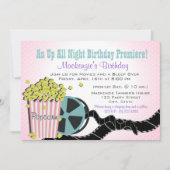 Invitation Popcorn et un film (Devant)