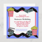 Invitation Popcorn et un film (Devant / Derrière)