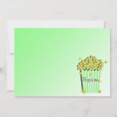 Invitation Popcorn et un film vert (Dos)