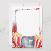 Invitation Popcorn Jardin Film Nuit Anniversaire (Dos)