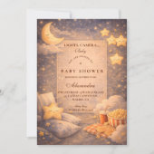 Invitation Popcorn Movie Magic Baby Shower (Devant)