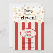 Invitation Popcorn Movie Party Anniversaire de fête Thème (Devant)