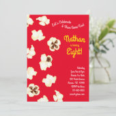 Invitation Popcorn Movie Theatre Anniversaire de enfant Party (Debout devant)