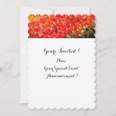 Invitation POPIES PAYSAGE TOSCANE Champs de Fleurs rouges Bla (Dos)