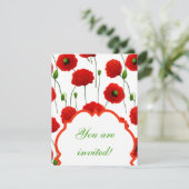 Invitation Poppies (Debout devant)