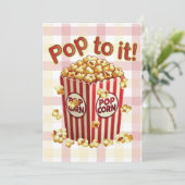 Invitation Poppin' avec Style - "Pop to it!" (Debout devant)
