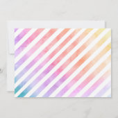 Invitation Popsicle Aquarelle rose fille Anniversaire Invitat (Dos)