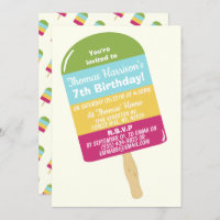 Popsicle coloré amusant N'importe quel âge Anniver