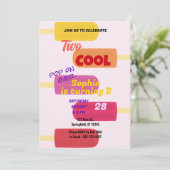 Invitation Popsicle d'été coloré Anniversaire (Debout devant)