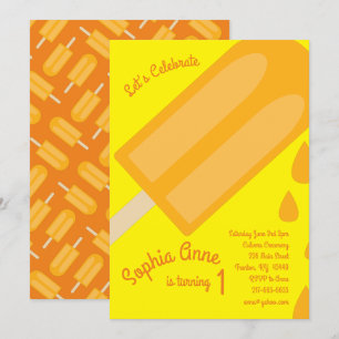 Invitation Popsicle fête d'anniversaire