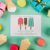 Invitation Popsicle fête d'anniversaire