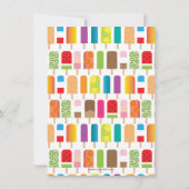 Invitation Popsicle fête d'été (Dos)