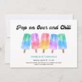 Invitation Popsicle Pop On Plus De N'Importe Quel Anniversair (Devant)