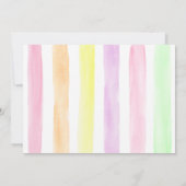 Invitation Popsicle Pop sur Over Rose Girl Anniversaire (Dos)