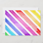 Invitation Popsicle Rainbow Rose Gold Girl Anniversaire (Dos)