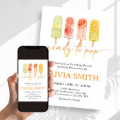 Invitation Popsicle Ready to Pop Baby Shower