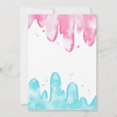 Invitation Popsicles Parti de la révélation de genre (Dos)