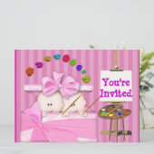 INVITATION POPULAIRE DE DOUCHE DE BÉBÉ DE JUMEAUX (Debout devant)