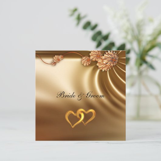 Invitation Populaire Élégante Mariage (Debout devant)