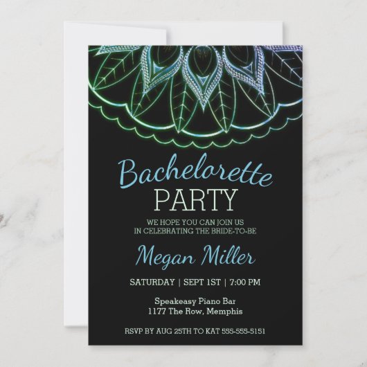 Invitation populaire Mandala Bachelorette Party (Devant)