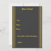 Invitation populaire rose avec symbole chinois (Dos)