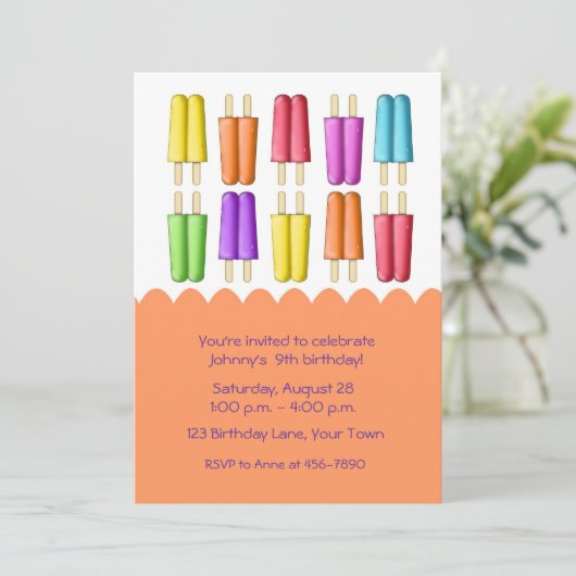 Invitation Populations colorées (Debout devant)