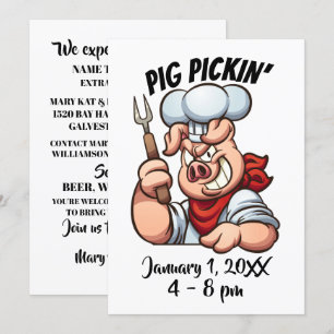 Invitation PORC À LA BROCHE