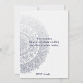 Invitation Porcelaine bleue et blanche chinoise Double Bonheu (Dos)