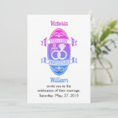 Invitation Porcelaine traditionnelle 18ème anniversaire de ma (Debout devant)